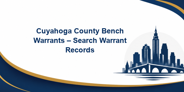 Cuyahoga County Bench Warrants – Search Warrant Records