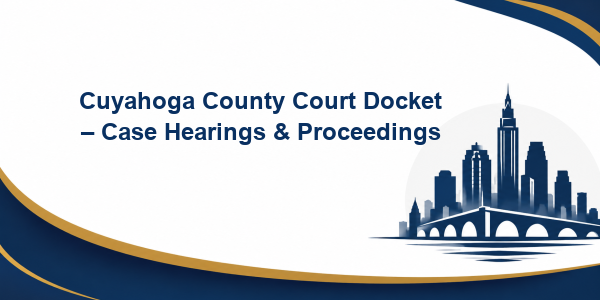 Cuyahoga County Court Docket – Case Hearings & Proceedings