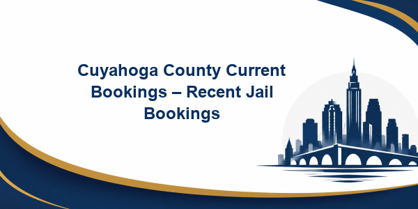 Cuyahoga County Current Bookings – Recent Jail Bookings