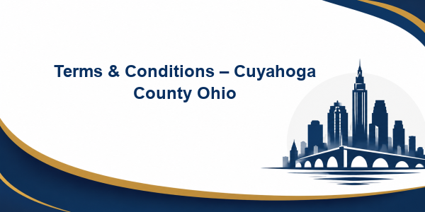 Terms & Conditions – Cuyahoga County Ohio